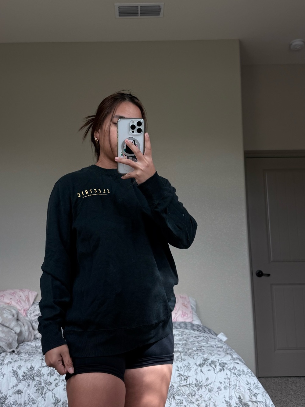 Electric Graphic Pullover Sweatshirt
